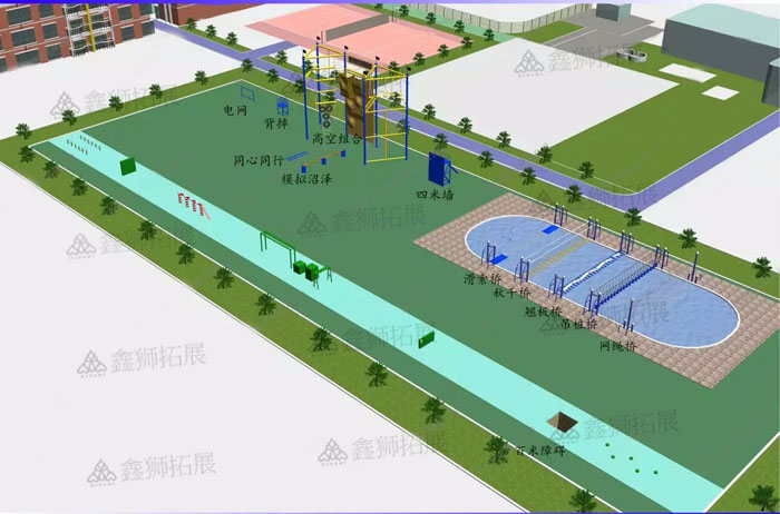 陆地和水上拓展基地建设